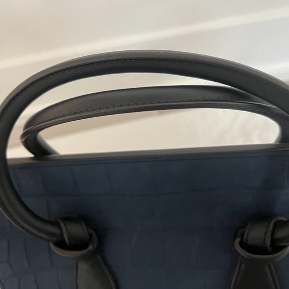 Céline Croc Embossed Nubuck Small Knot Tote Bag - Picture 6 of 9